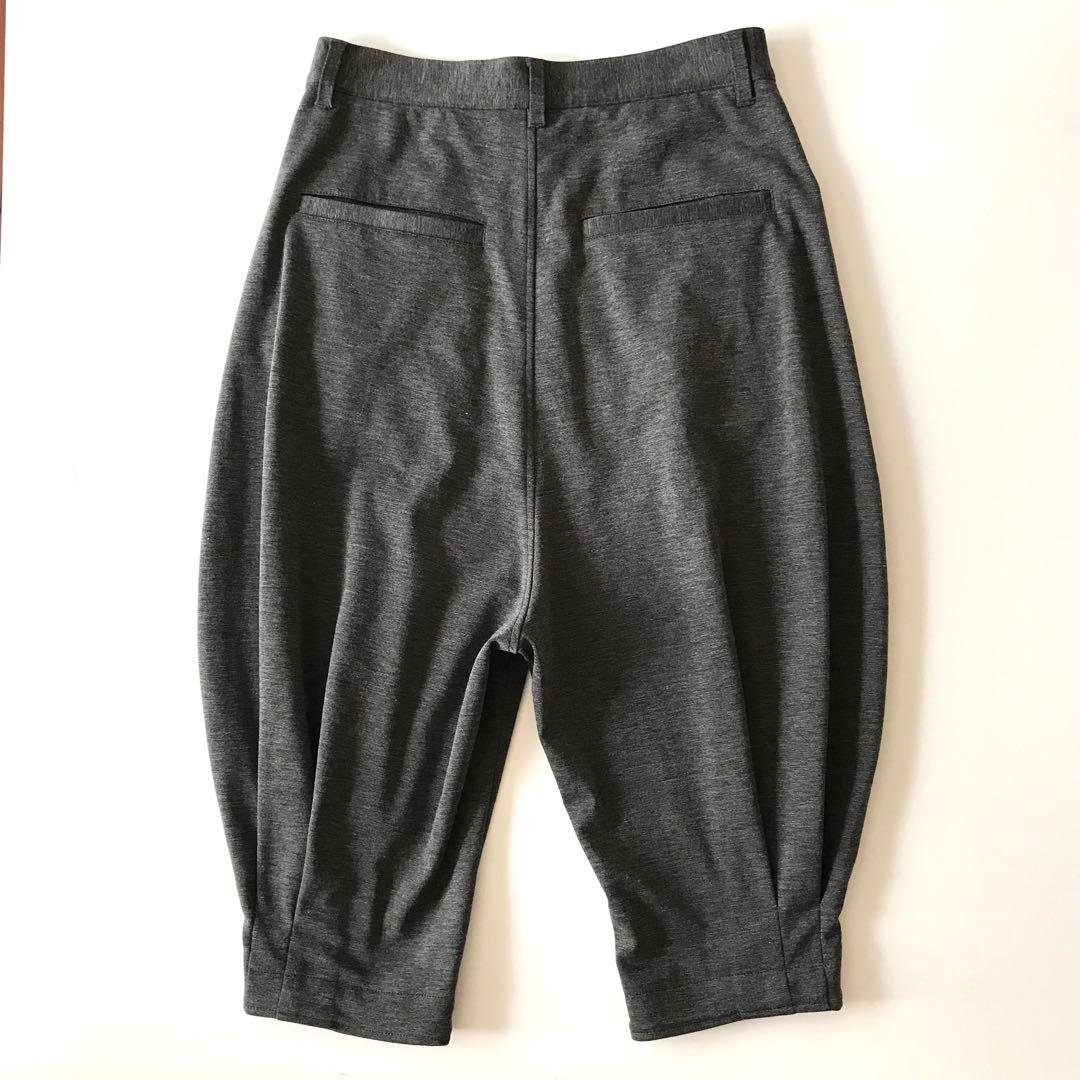 [美品]glambグラム♪イージークロップドヘムタックパンツ
