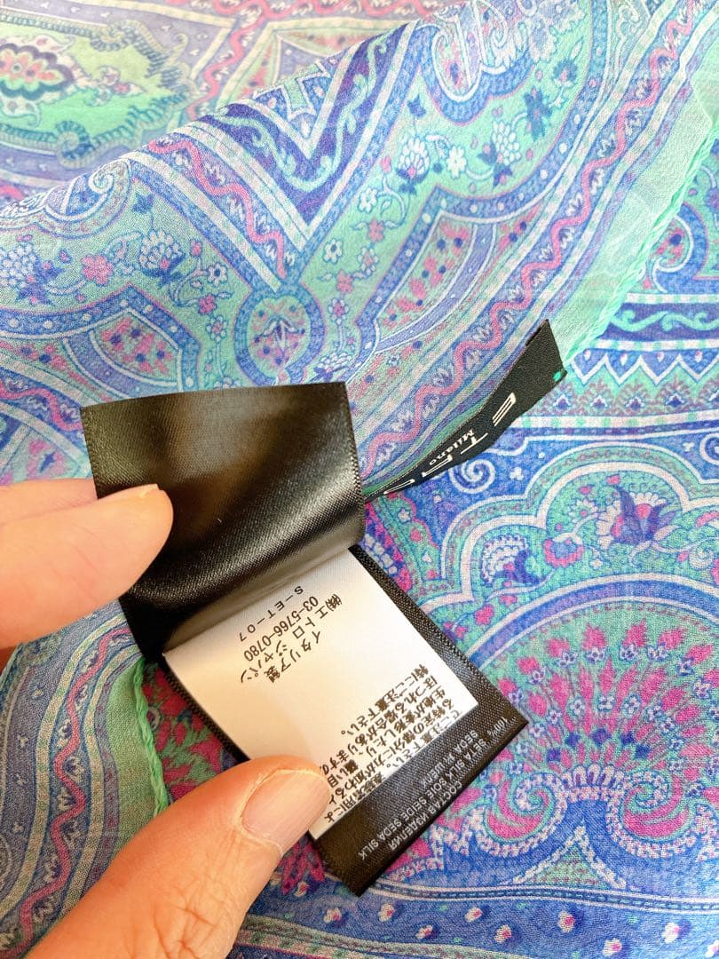 エトロ　ストール　ペイズリー　新品
