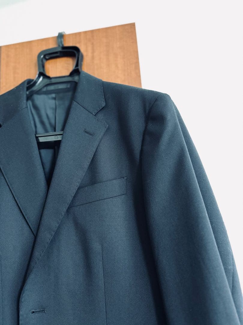 UNIQLOプレミアムウールsuper110'sブラックスーツ（着用１回）