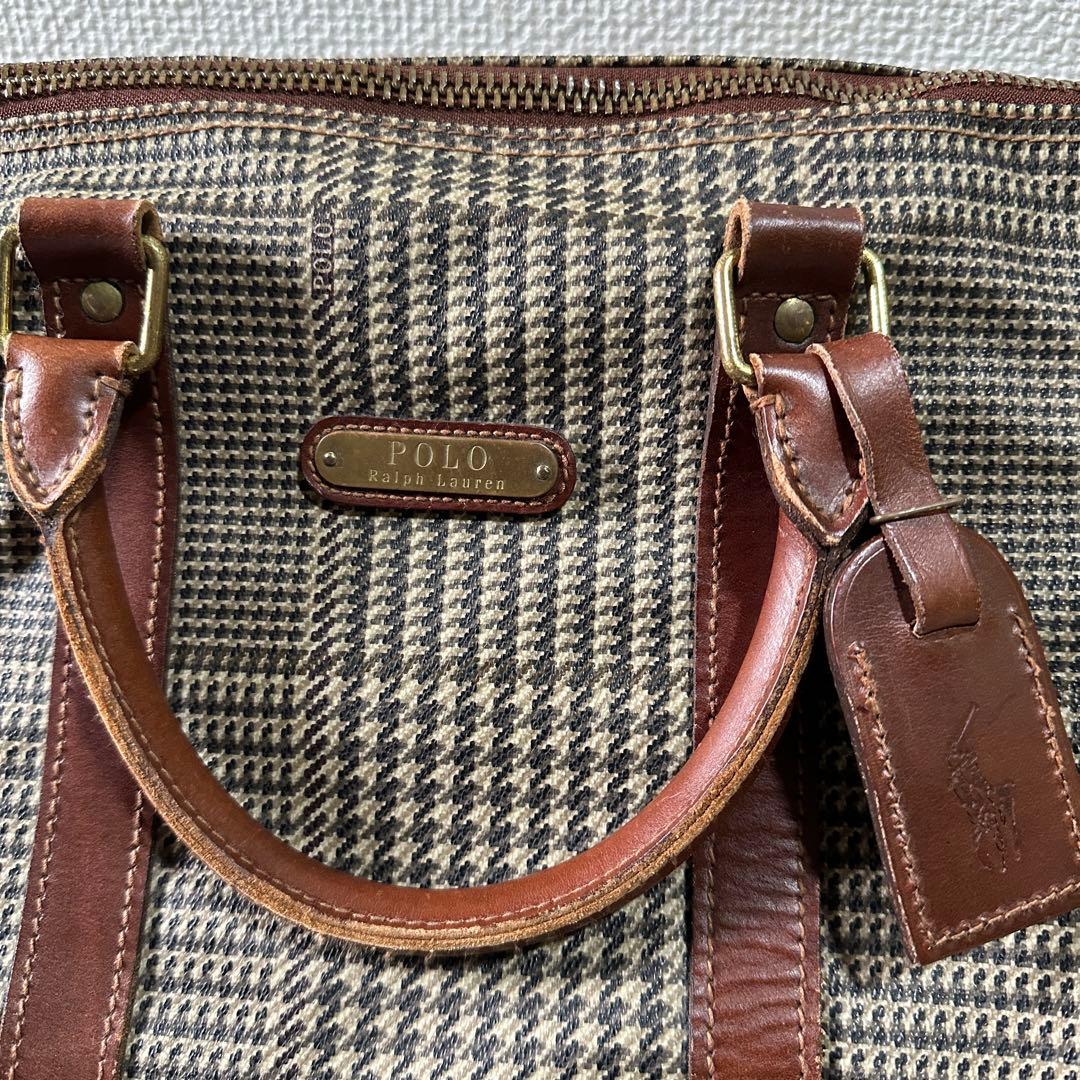 専用★美品✨大容量 2way ラルフローレン　ボストンバッグ　ショルダー　千鳥格
