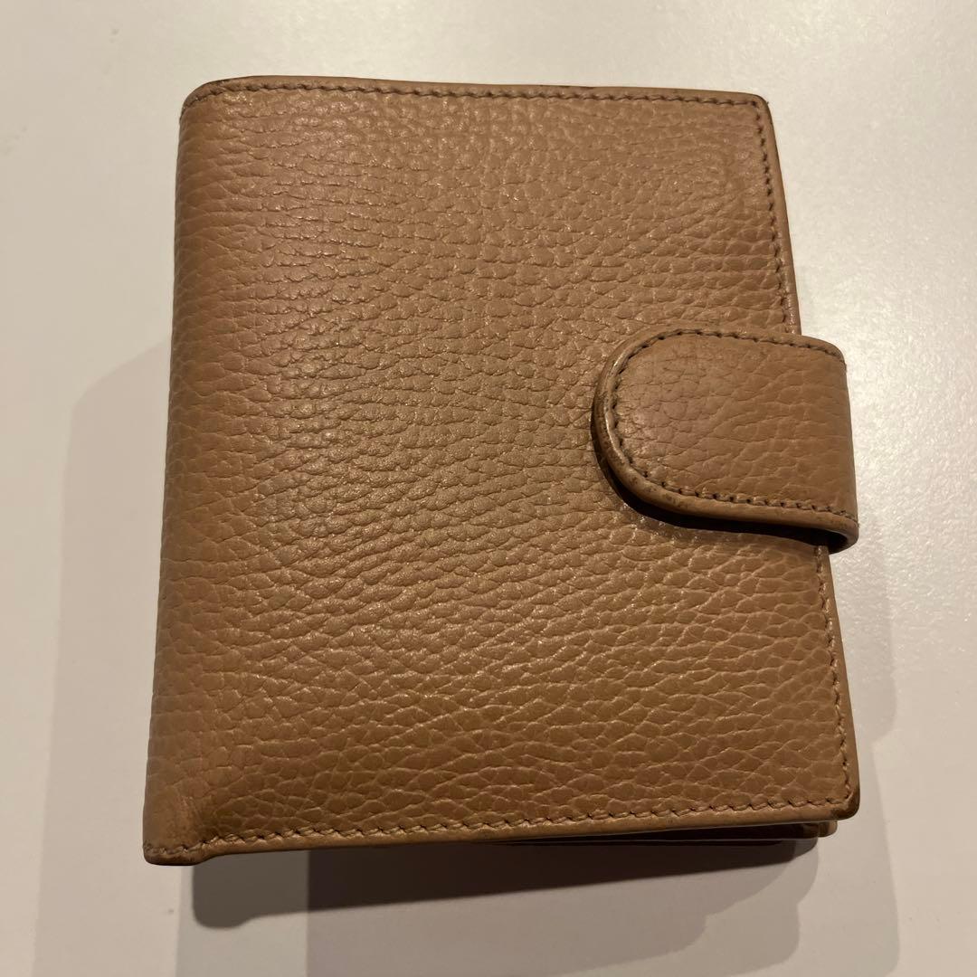 GUCCI グッチ 二つ折財布 ベージュ