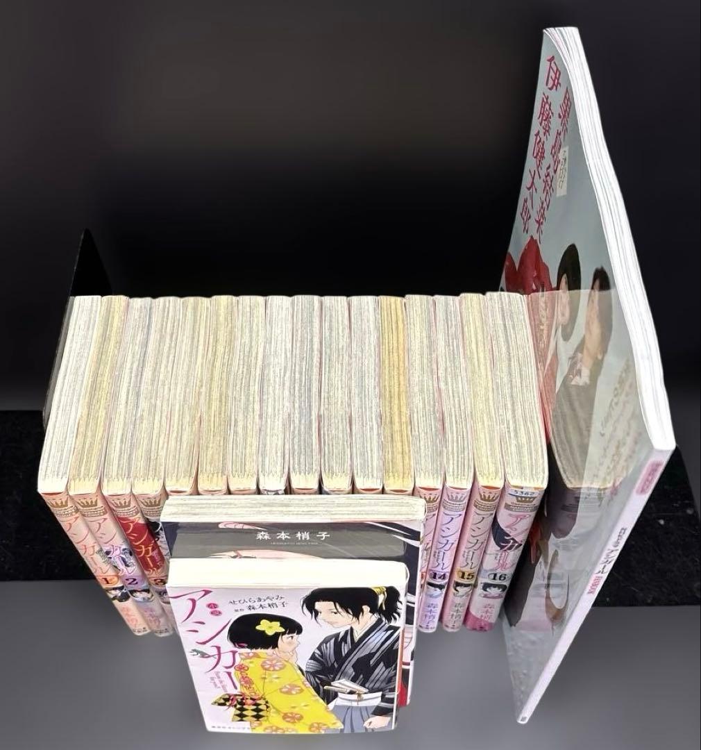 アシガール 1-16巻 全巻 ファンブック 小説 アシガールEDO 全19冊
