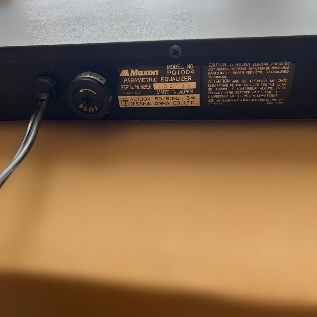Maxon PQ1004 名機 パラメトリックイコライザー 完動品