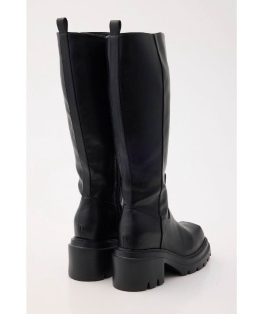 SLY SQUARE TOE KNEE BOOTS スクエアトゥニー ブーツ
