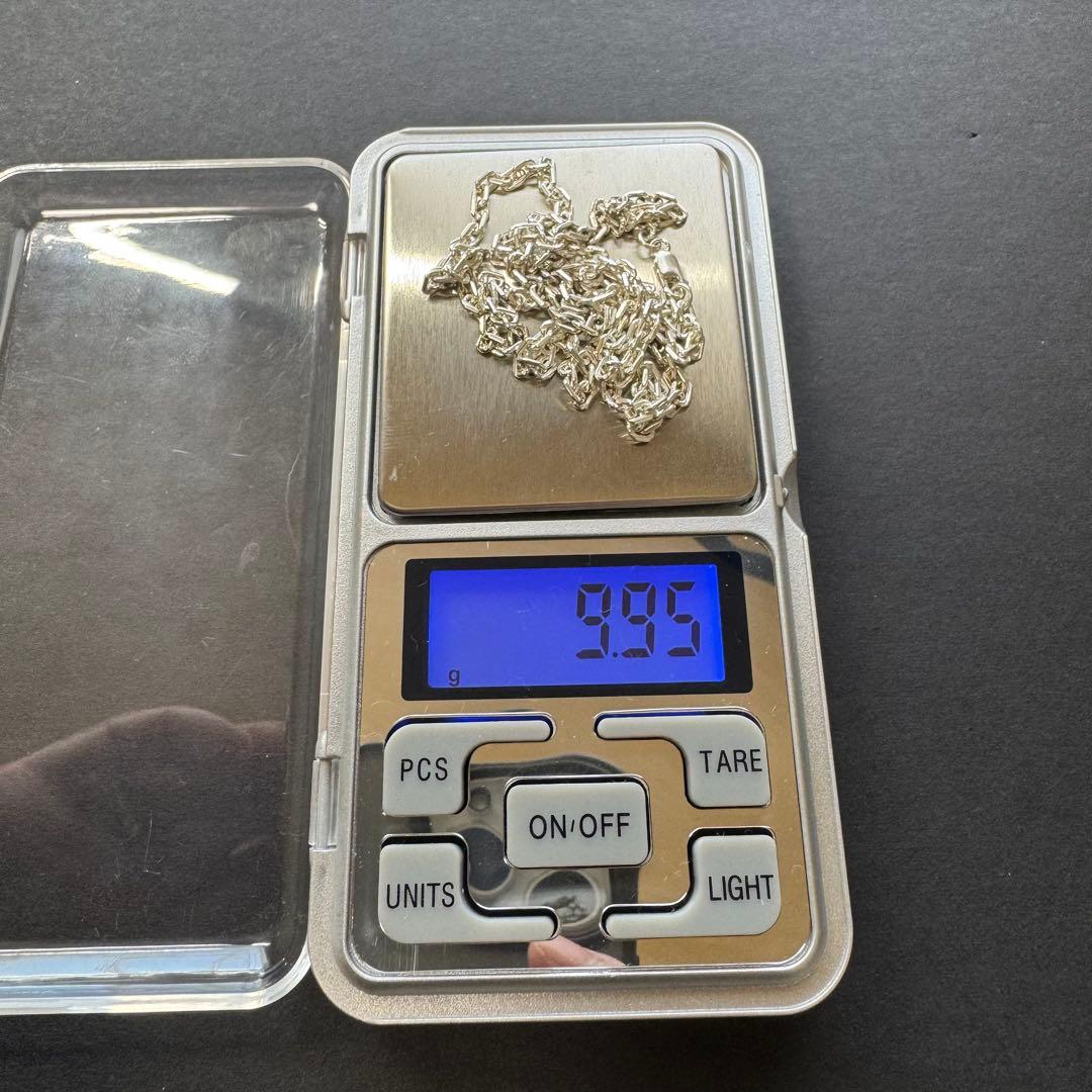 【太め 50㎝】太角チェーンネックレス silver925