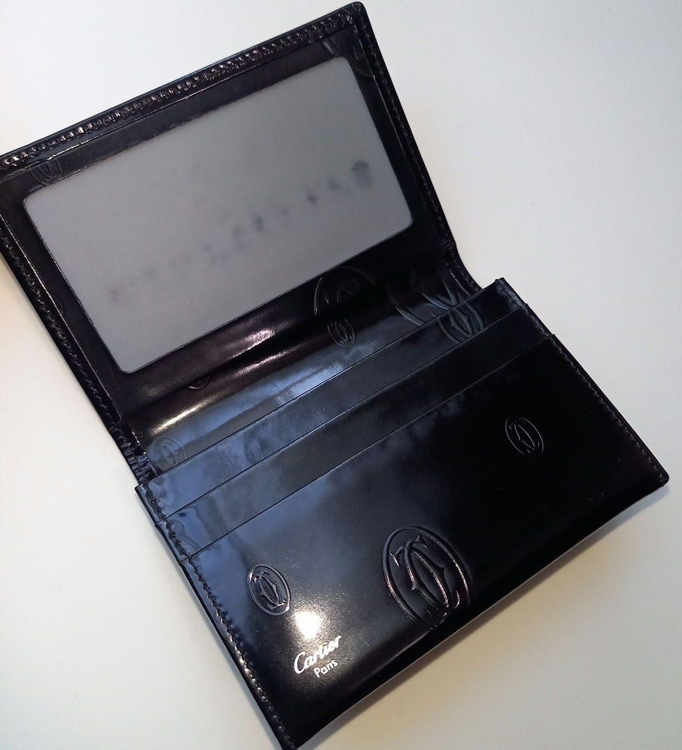 Cartier カルティエ ハッピーバースデー 名刺入れ カードケース 黒
