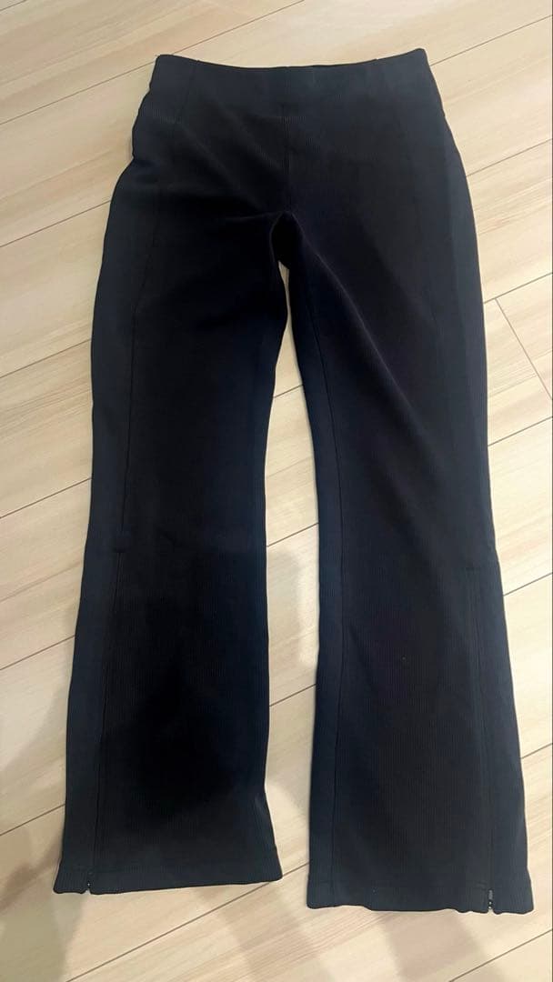 lululemon ルルレモン レギンス リブフレア グレー