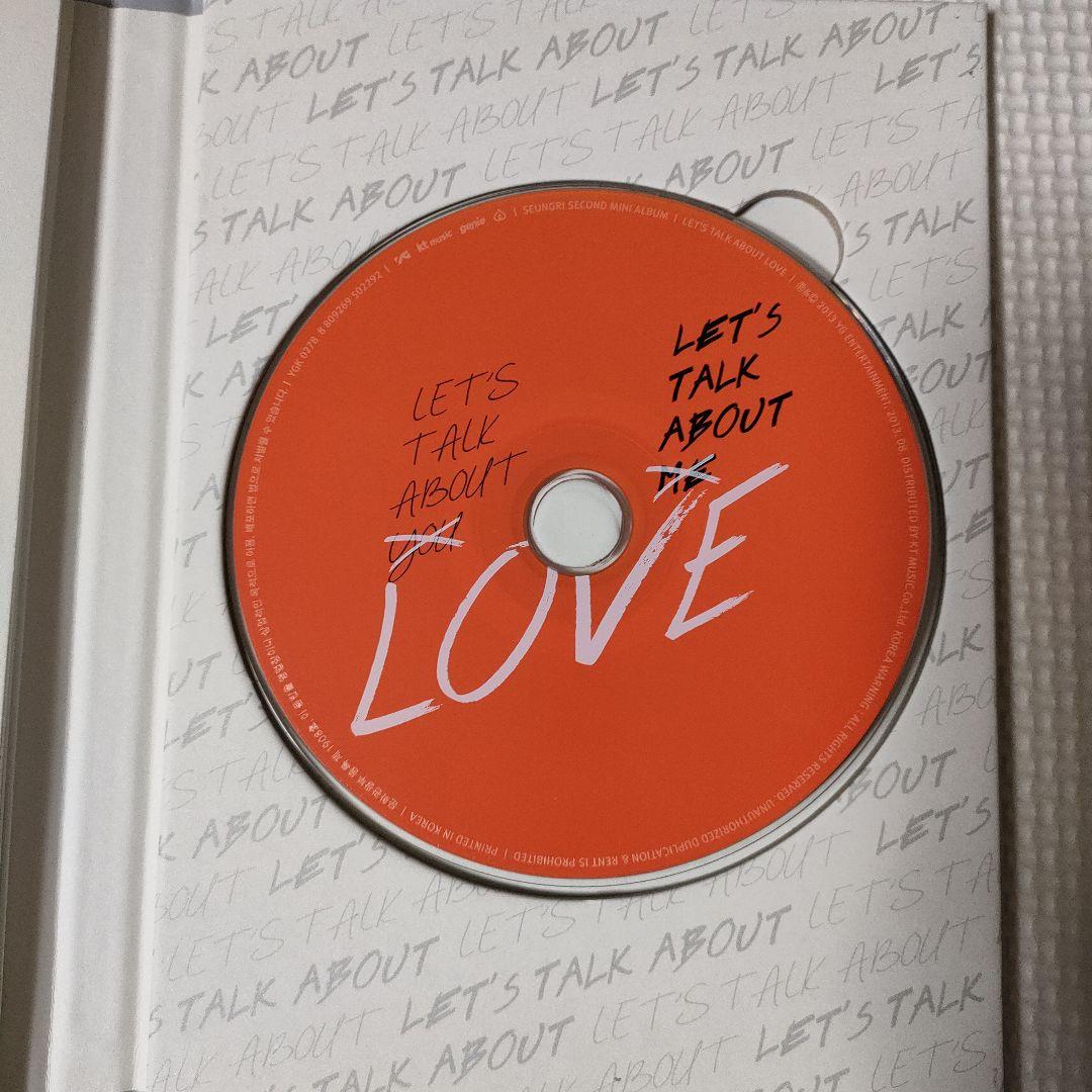 BIGBANG スンリ LET'S TALK ABOUT LOVE 韓国盤CD