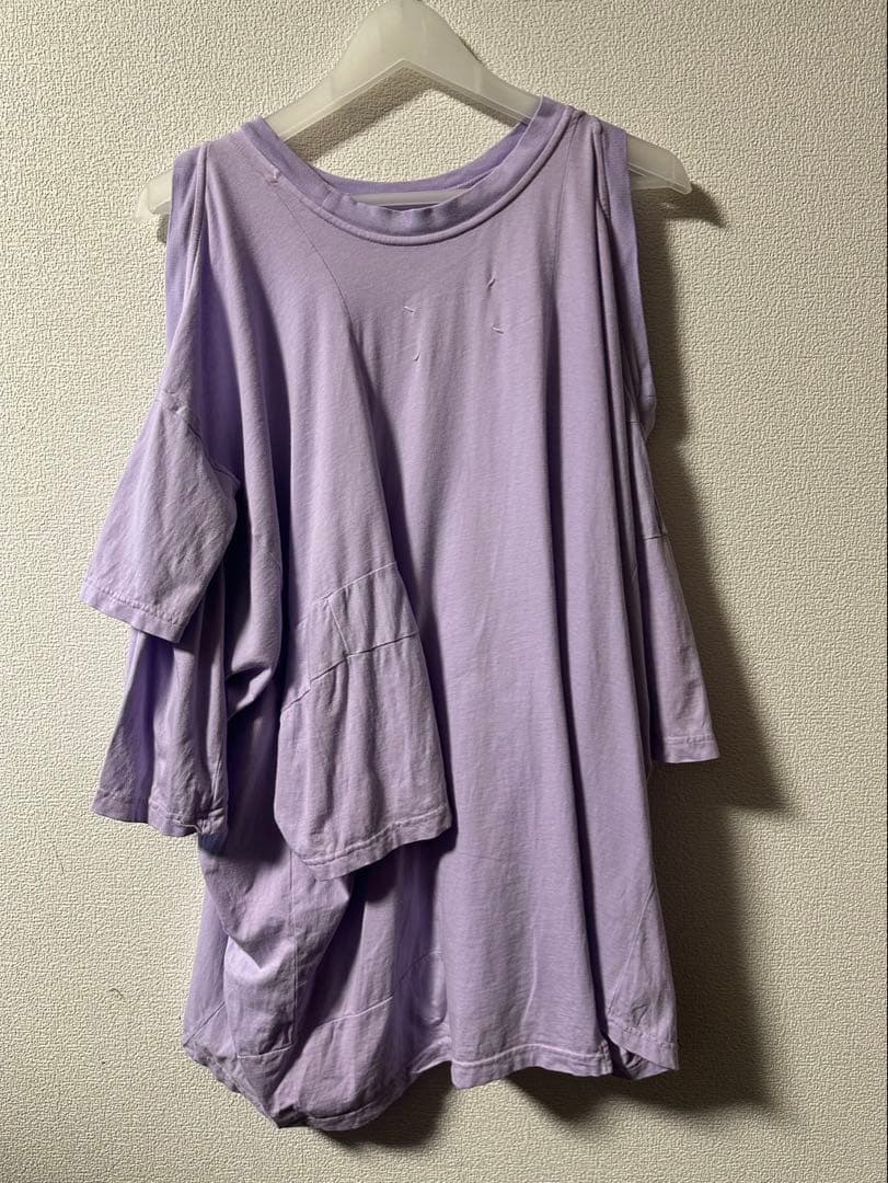Maison Margiela 変形カットソー パープル