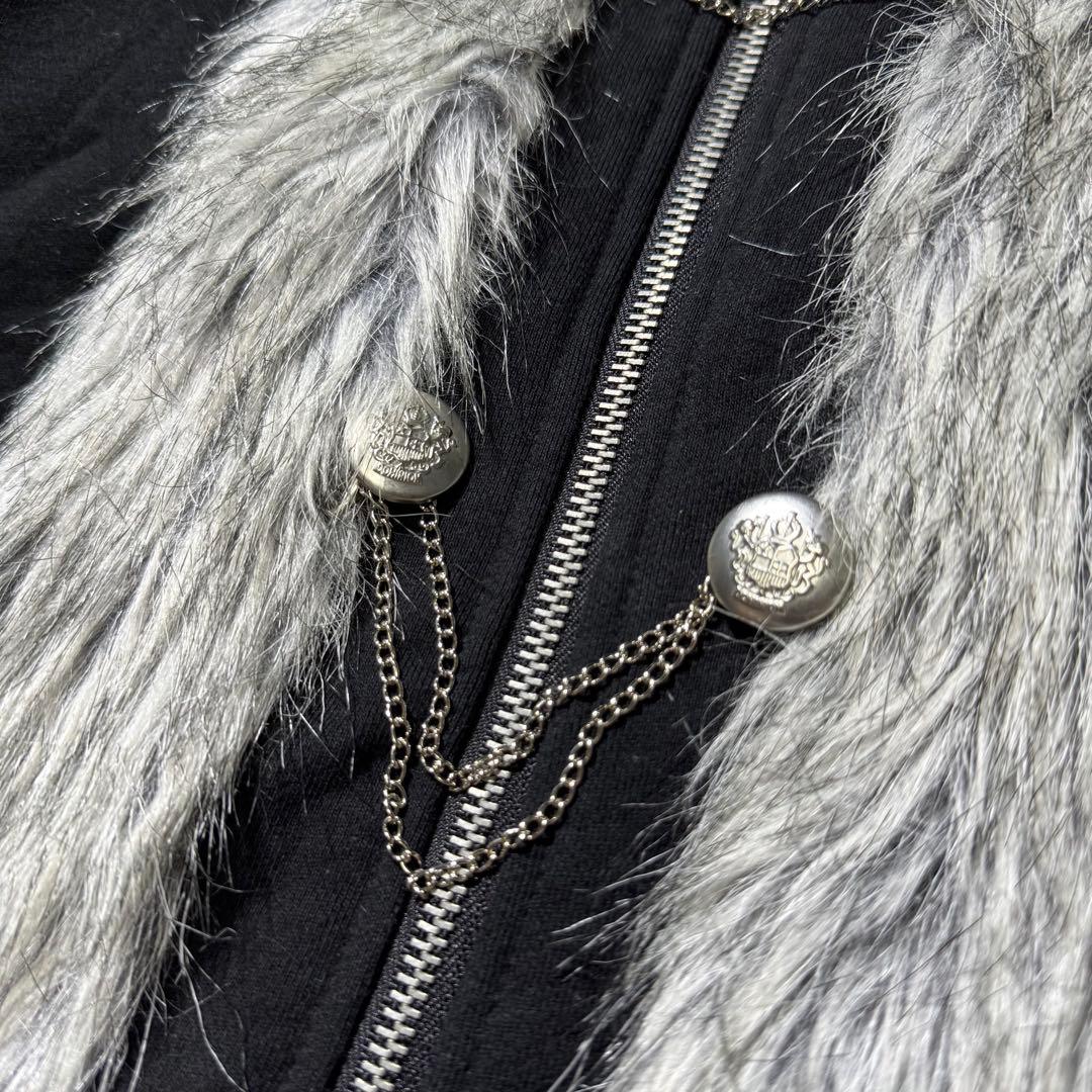 ジャケット・アウター 00s deorart double zip fur coat y2k