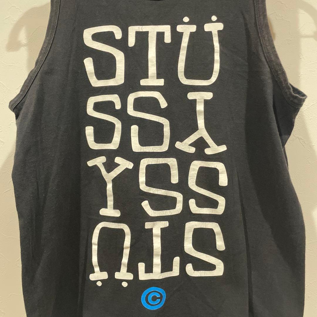 STUSSYステューシー タンクトップ ナス紺 フェード