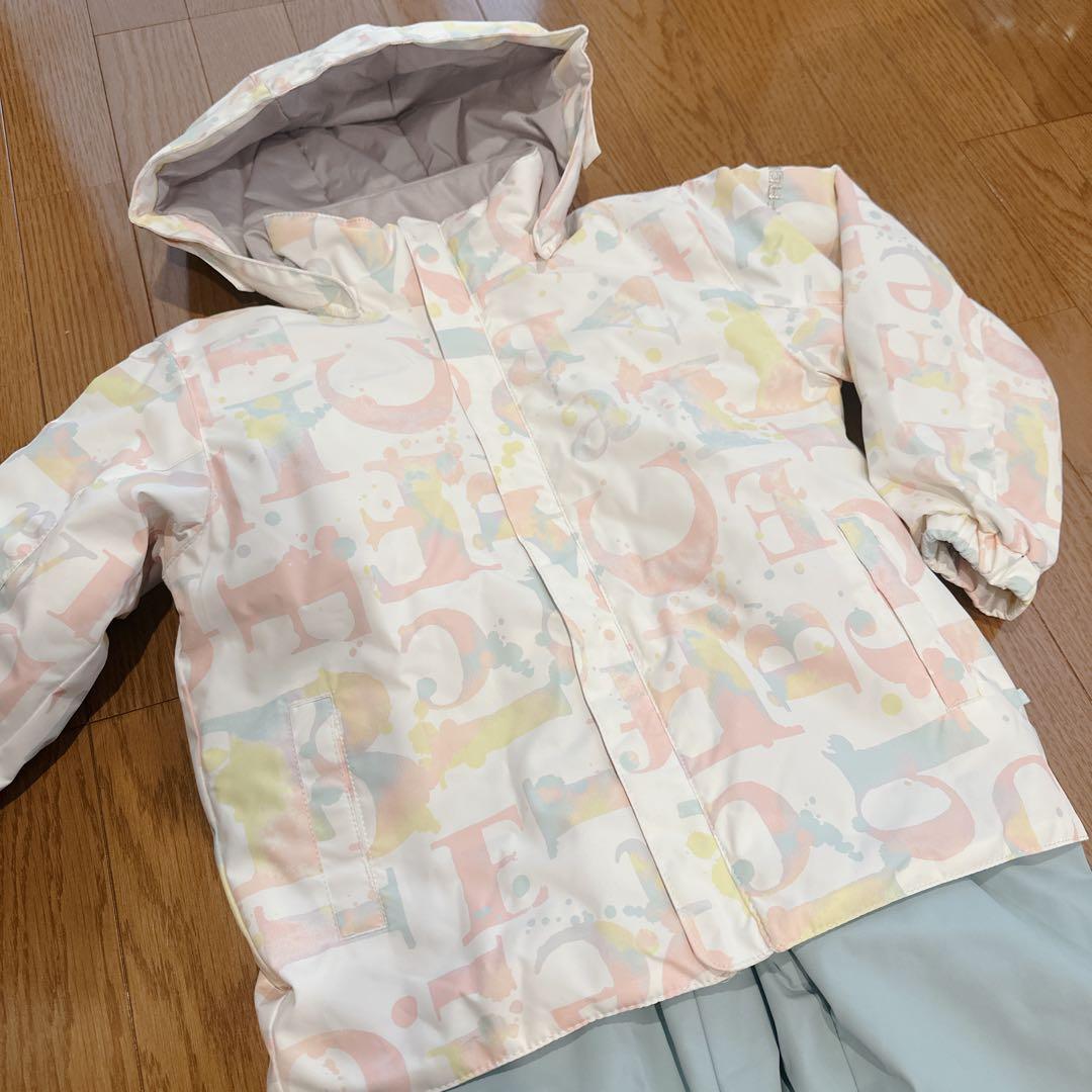 ★極美品FABLICE キッズ スキーウェア 上下セット 120 パステルカラー