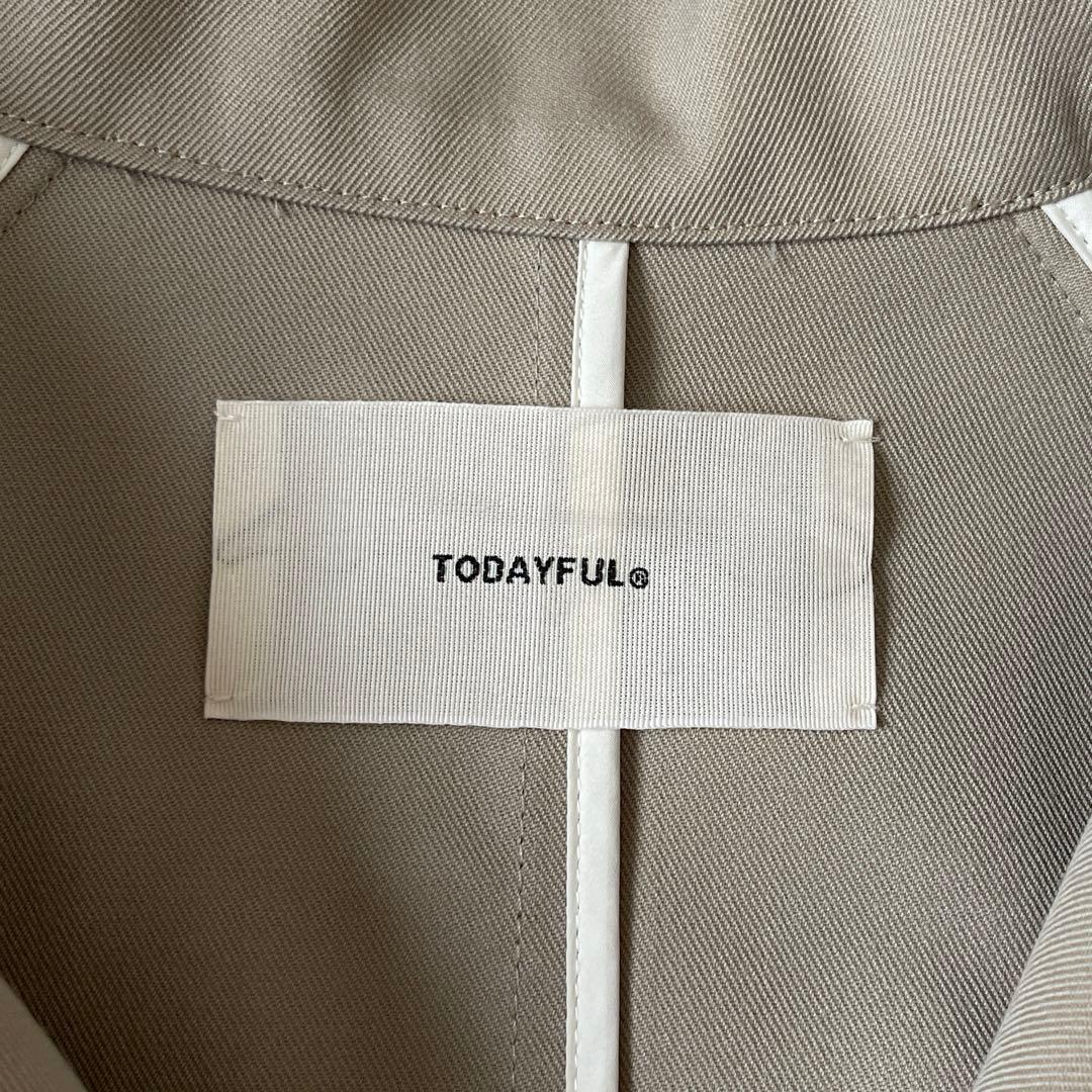 美品★TODAYFUL スタンドカラートレンチコート 38