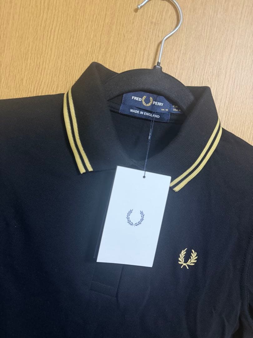 FRED PERRY ブラック ポロシャツ 半袖