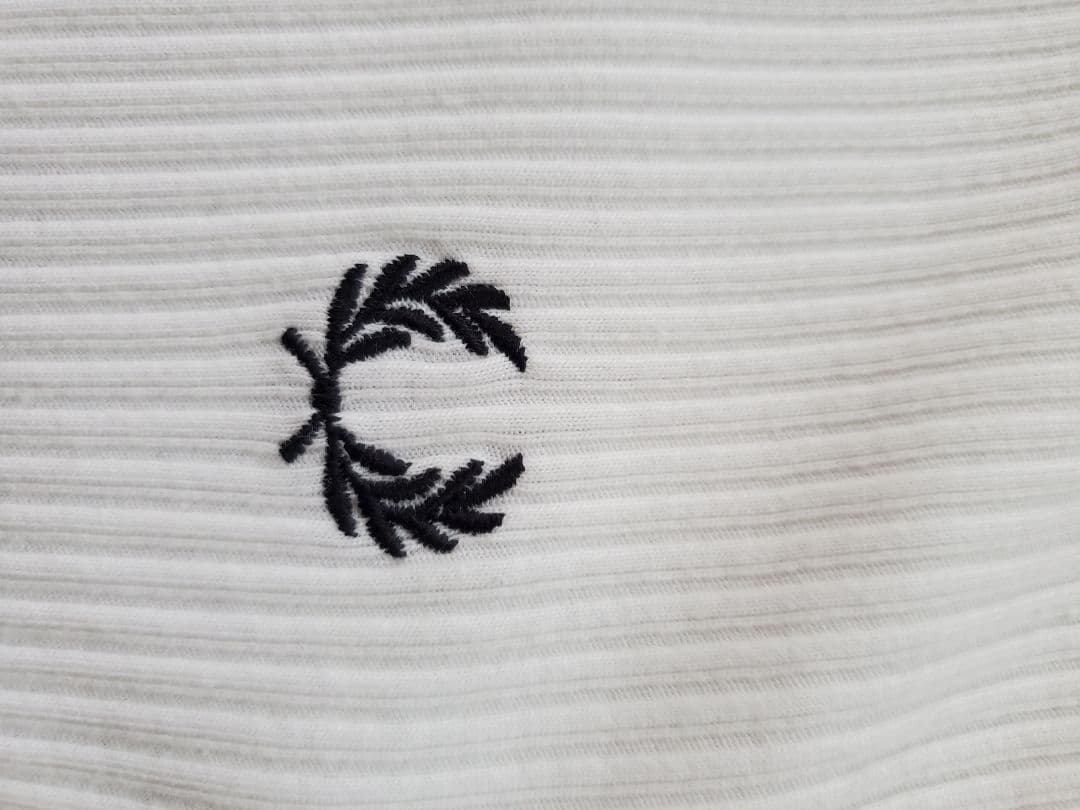 美品　FRED PERRY ホワイト ポロシャツ 長袖 サイズ:UK10