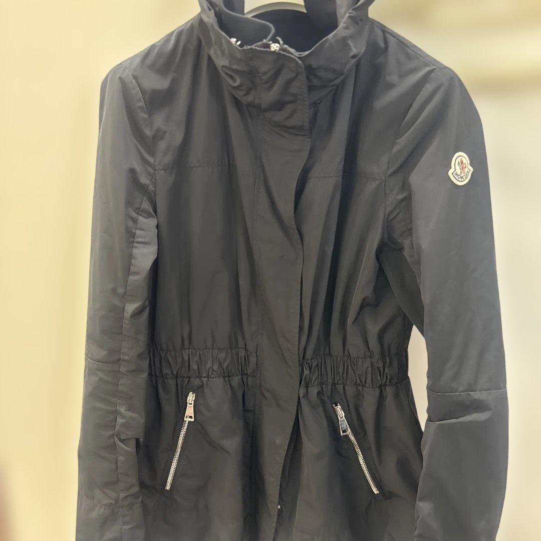 ちゃんMoncler 黒 フード付きジャケット