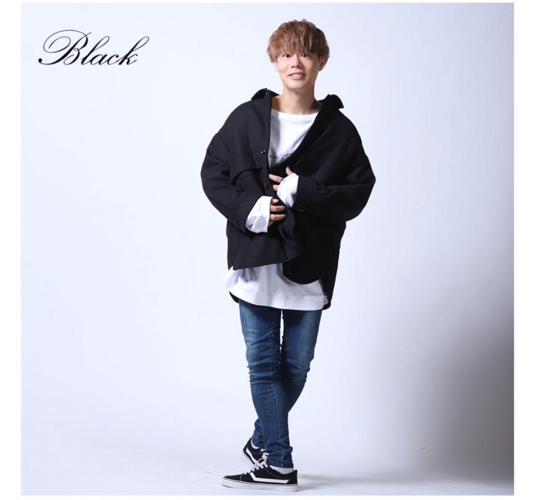 【未使用】受注生産限定！神尾晋一郎コラボ企画第3弾！コラボ中綿コートMサイズ 黒
