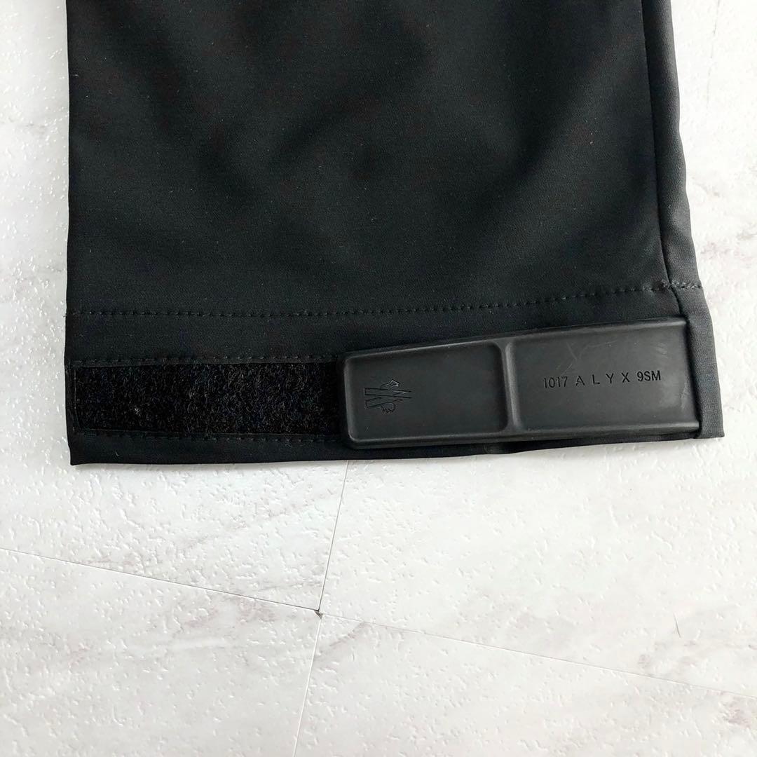 【美品】MONCLER ナイロン パンツ マグリア ラバー ベルト ブラック