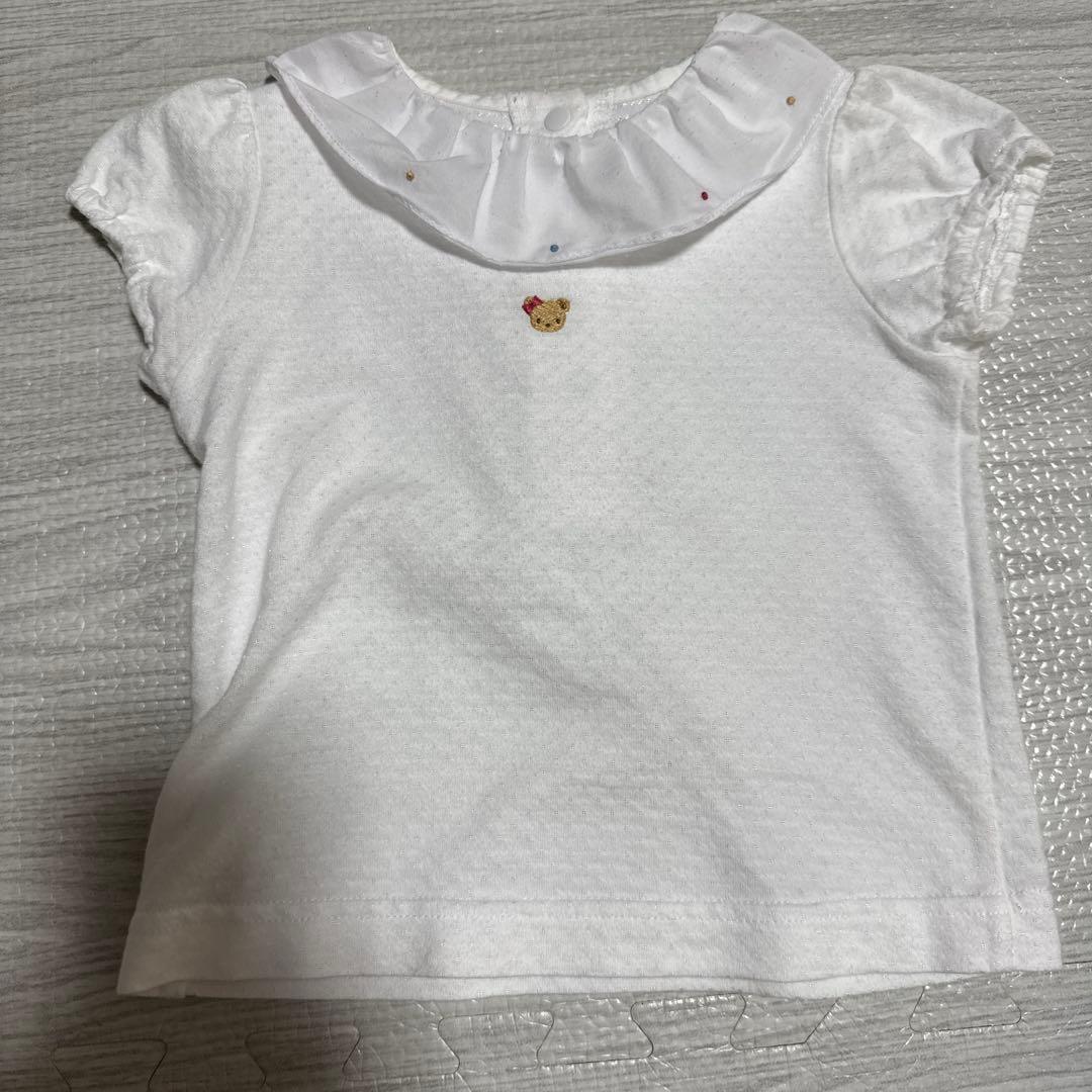 【美品】ファミリア 80 ブラウス＆ワンピース2点セット