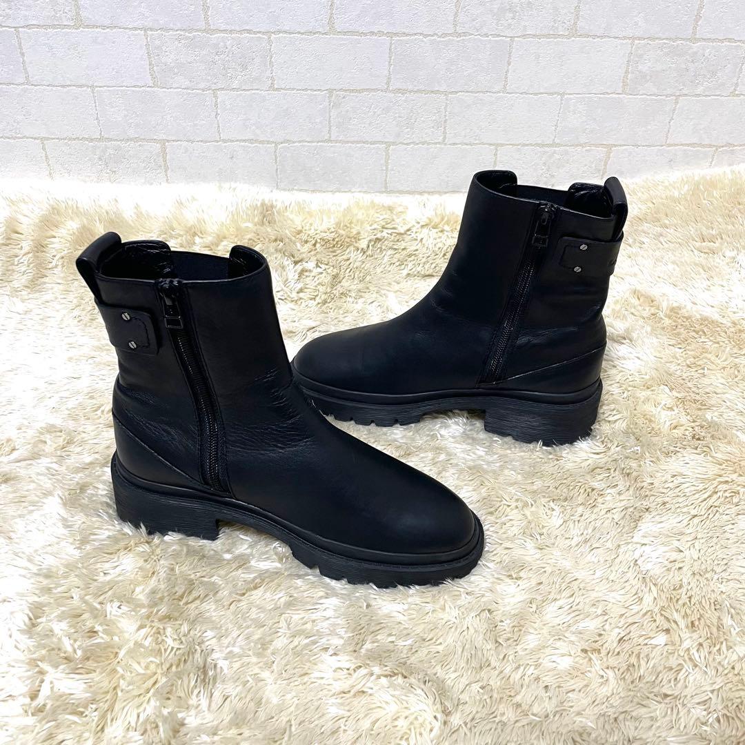 ランバン　オン　ブルー　LANVIN en Bleu サイドゴアブーツ　23cm