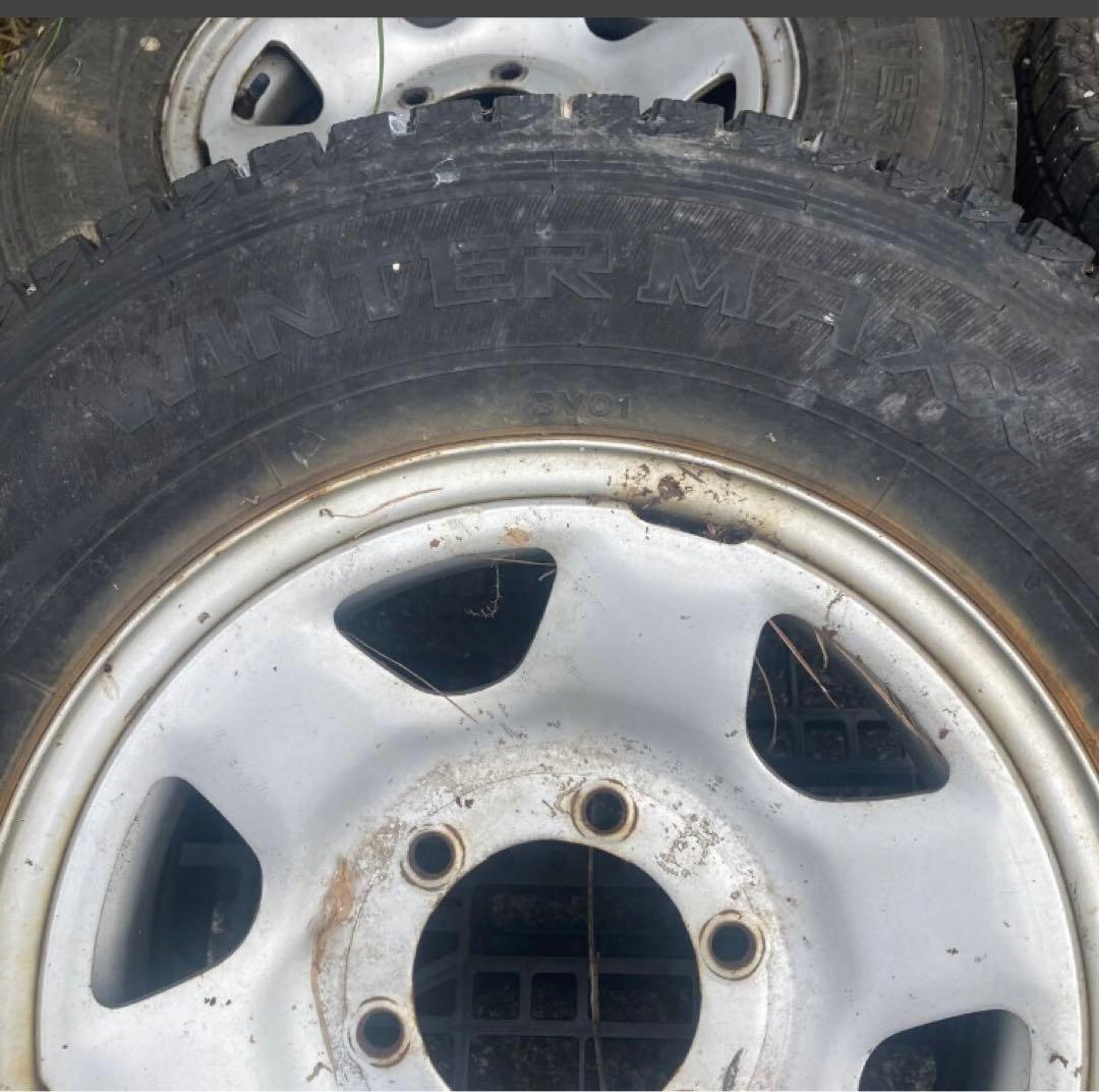 ハイエースホイールタイヤ4本15×6J スタッドレス　20年製195/80R15