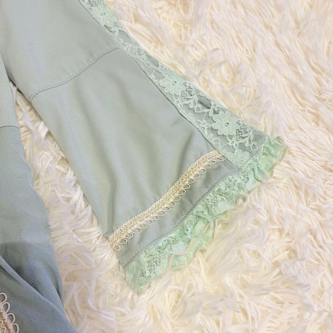 OZZON 天華撫子柄チャイナカラーワンピース