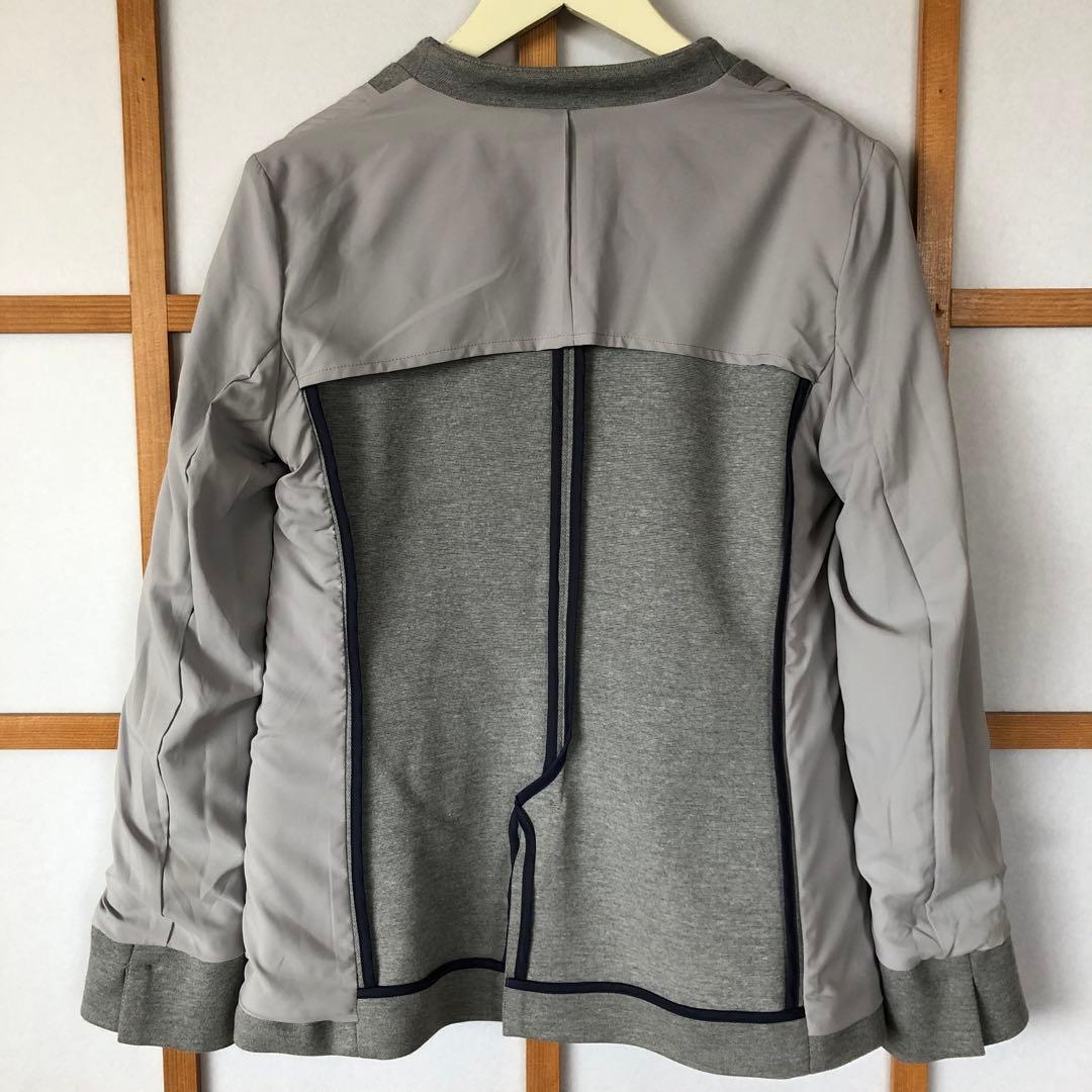 新品　スポルディング　レディース　洗える　ノーカラー　ジャケット　アウター　L