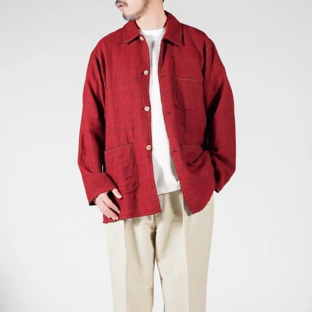 ジャケット・アウター GUPTA WOOL W FACE COVERALL RED