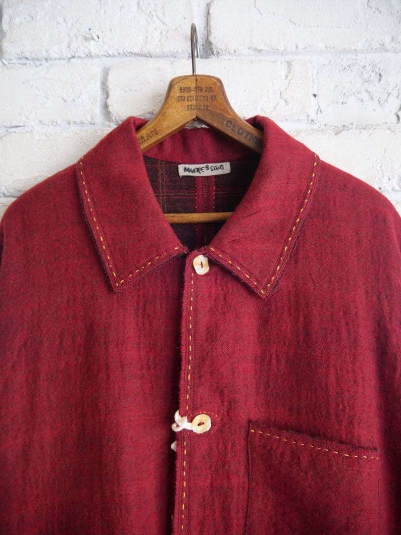 ジャケット・アウター GUPTA WOOL W FACE COVERALL RED