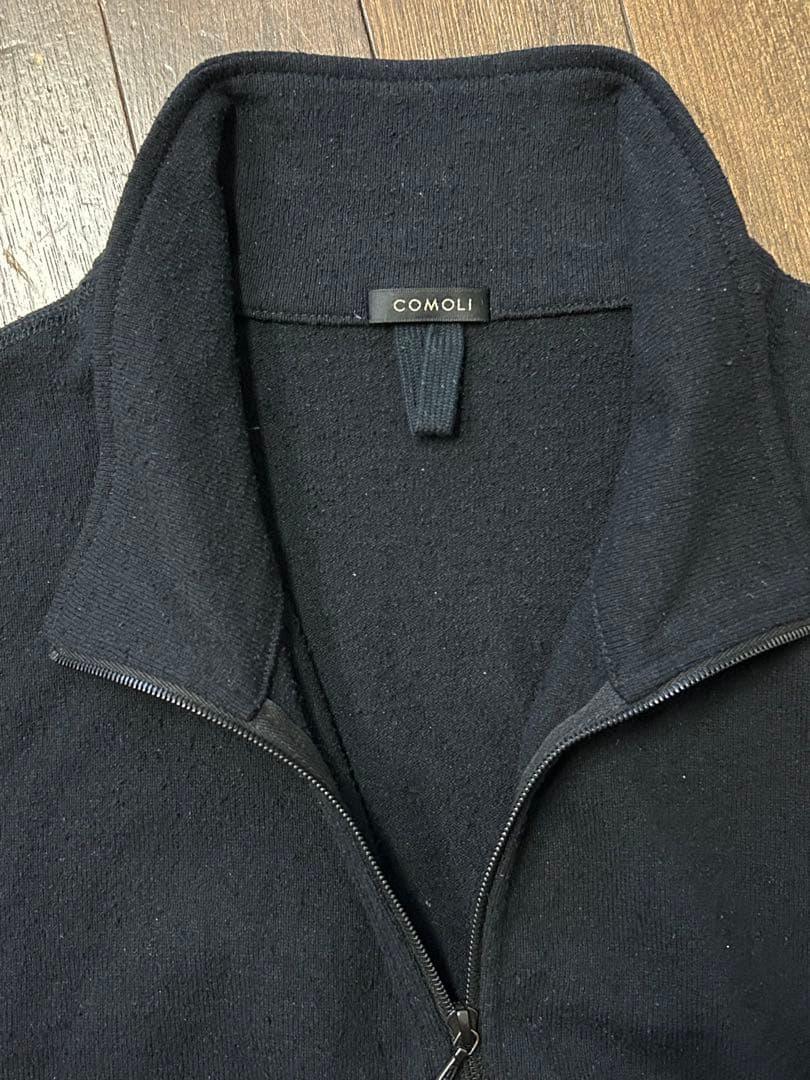 COMOLI コモリ　シルクフリースベスト　silk サイズ3 ririzip