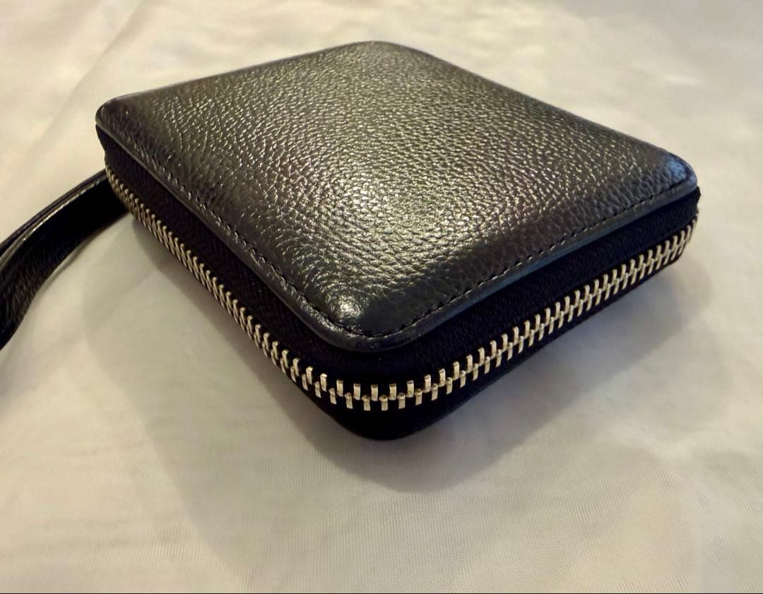 美品 PORTERポーター レザー財布コンパクトウォレット ブラック 吉田カバン