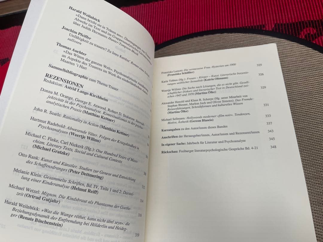 洋書 Freiburger literaturpsychologische
