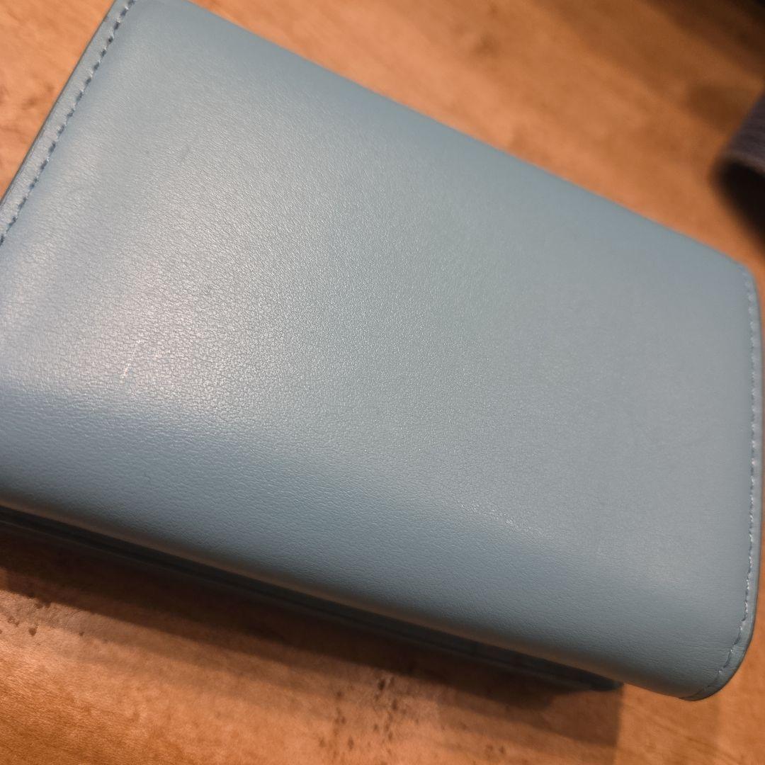 DIESEL　三つ折り財布　水色