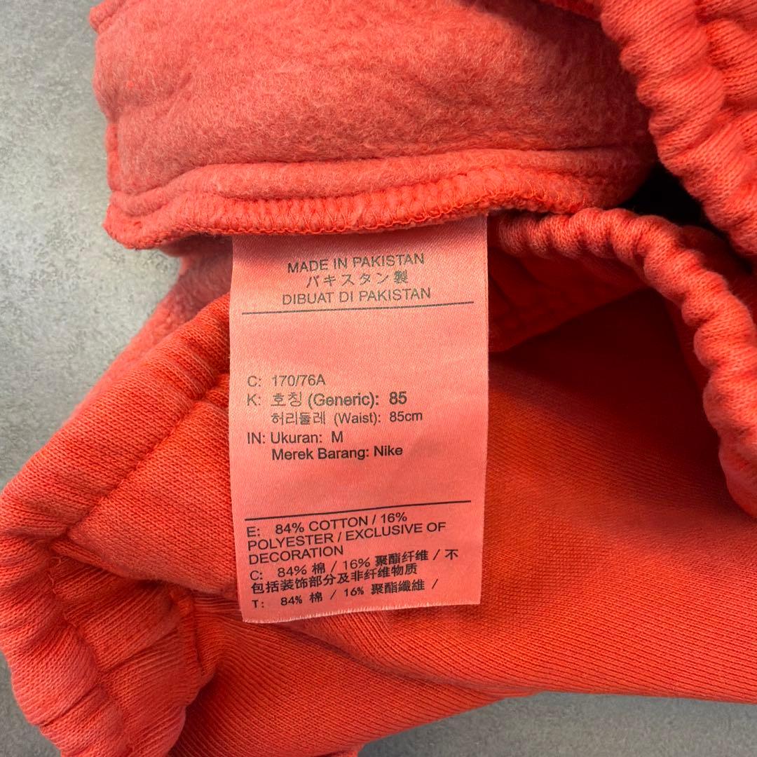 STUSSY × NIKE スウェットパンツ レッド　Mサイズ　美品