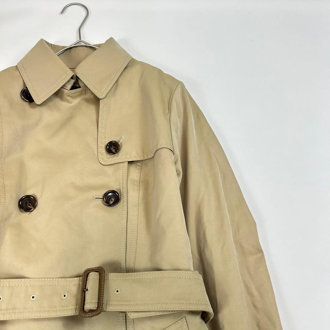 P390 美品 M ザスコッチハウス トレンチコート ベージュ レディース