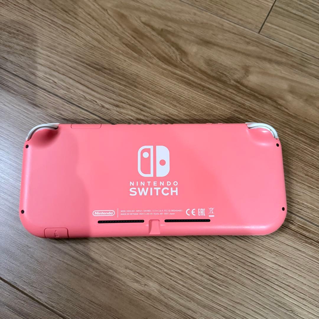 ⭐️Nintendo Switch Lite ⭐️コーラルピンク　充電器、箱付き