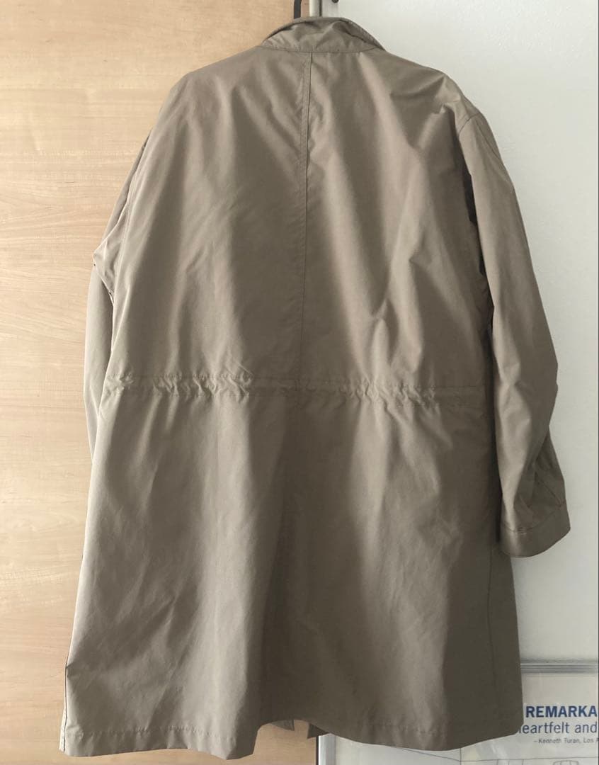 ユニクロウィンドプルーフ2WAYコートSベージュ