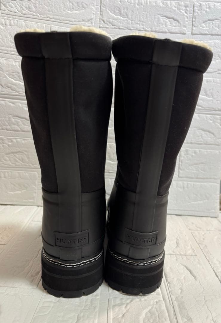 最終値下げ　未使用、HUNTER ハンター　ブーツ　ボア　UK6美品