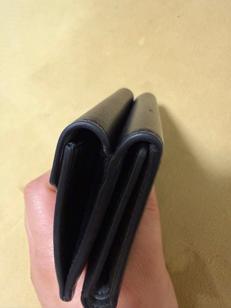 【uka.】美品　BALENCIAGA 三つ折り財布　黒　グレー