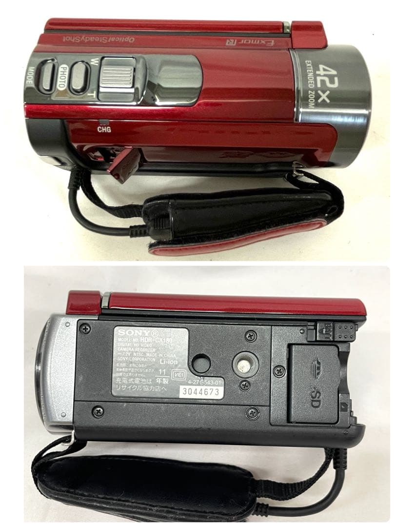 SONY ソニー HANDYCAM ハンディカム HDR-CX180 レッド