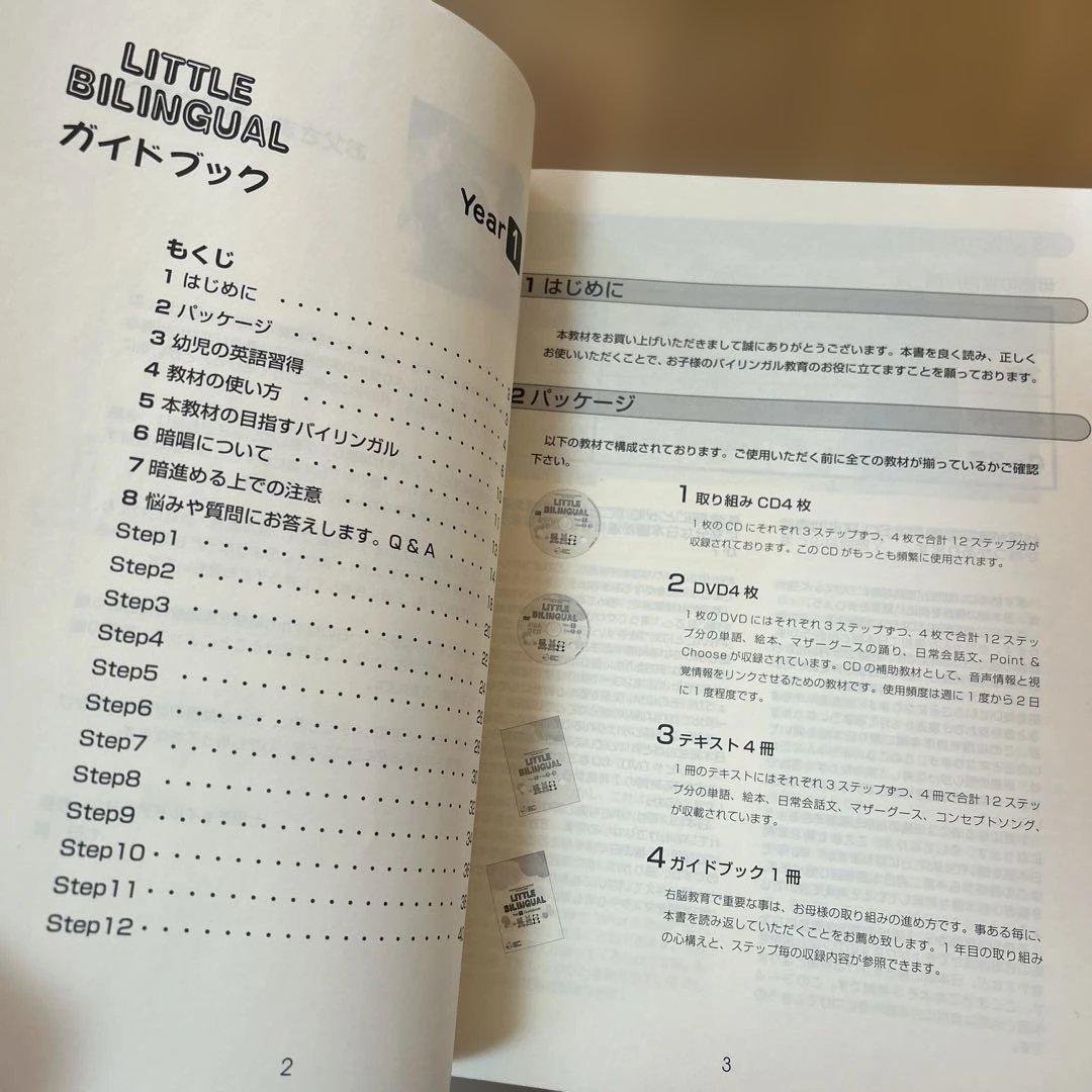 LITTLE BILINGUAL YEAR1 しちだ 英語セットおうち英語