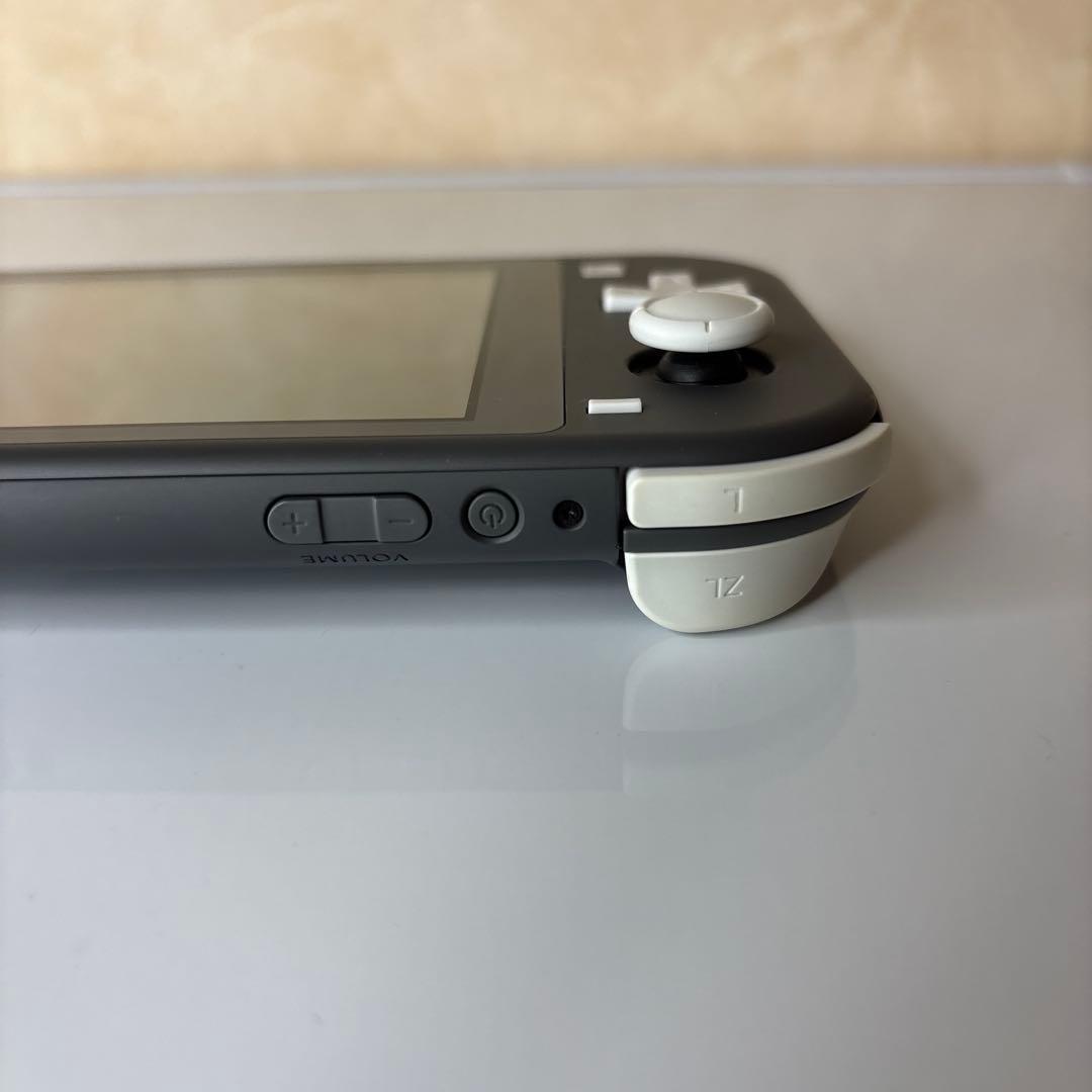 Switch right本体　グレー　充電器、ソフト、本体入れ物付き