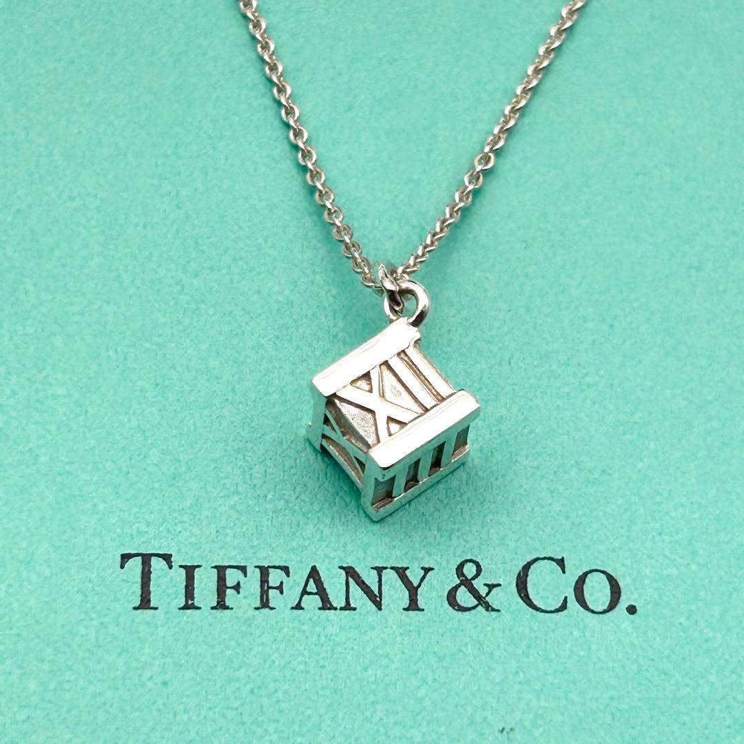 美品Tiffany & Co. ネックレス ティファニー アトラスキューブ 高級