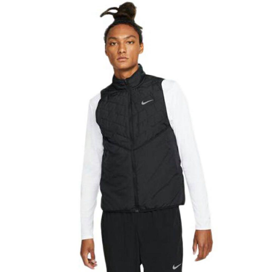 NIKE ランニングウェア ベスト 新品 メンズ アウターナイキM ブラック