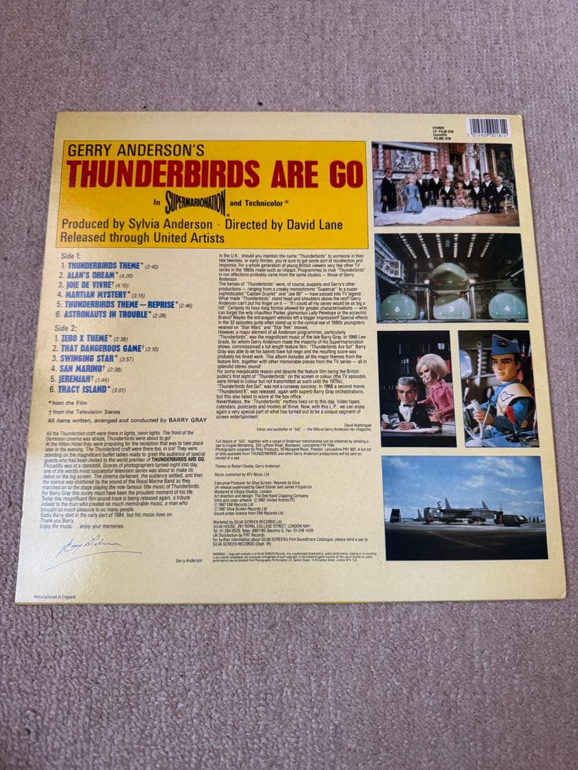 THUNDERBIRDS ARE GO サウンドトラック　LP 稀少