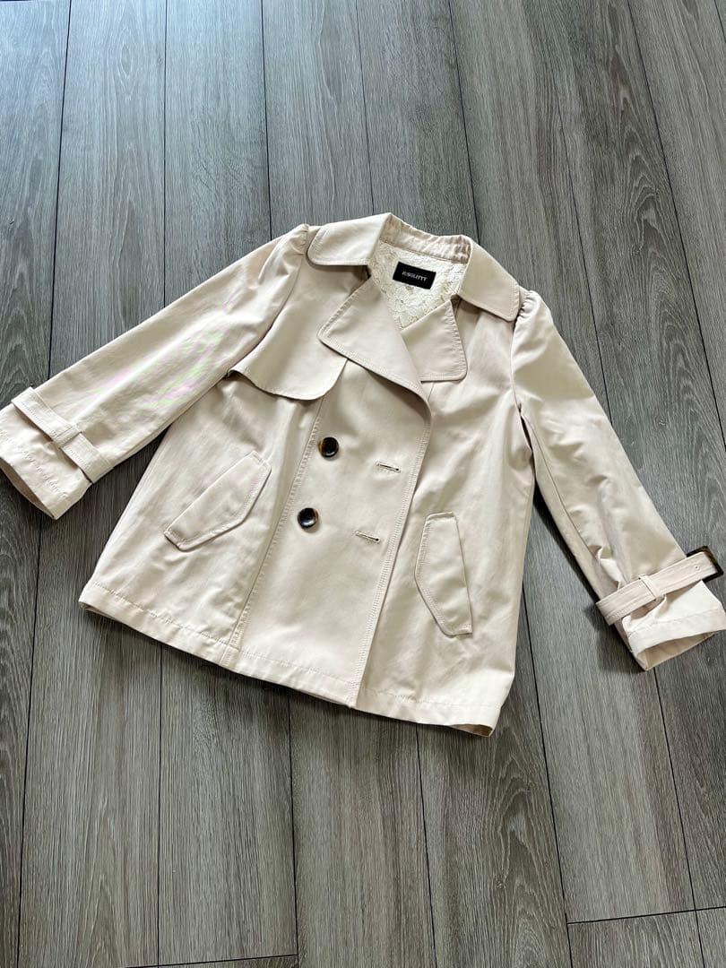 JUSGLITTYジャスグリッティー　ショートトレンチコート