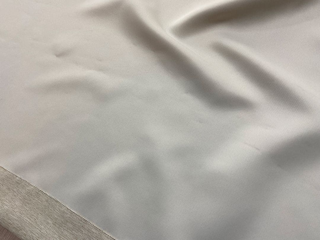 無印良品　防炎・遮光性　ポリエステル二重織プリーツカーテン 約100×230×2