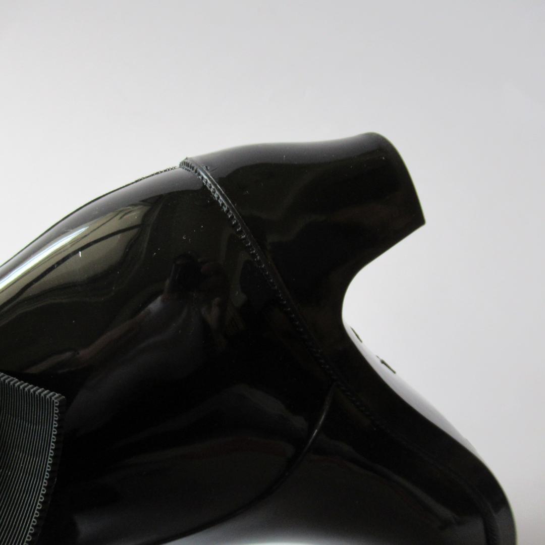 トッカ未使用ブラック レインブーツ サイズＭ-23cm相当 No.2