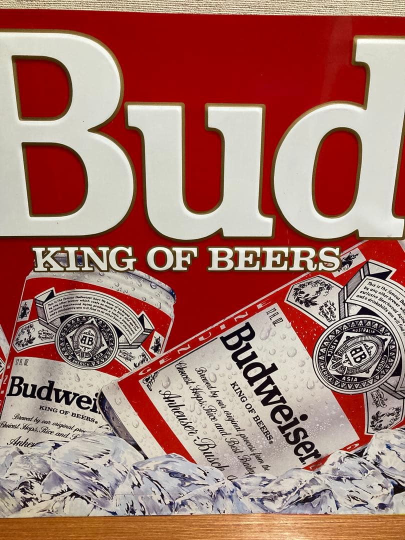 【当時物】 Budweiser 看板 St.Louis.USA 特大 91cm