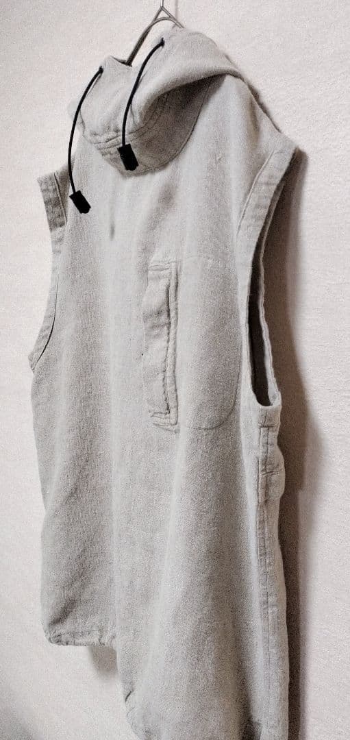 希少　BALANCE WEAR DESIGN　フーデッドプルオーバーリネンベスト